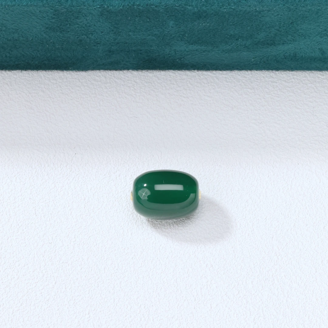 年货节特惠 18k金镶嵌绿玛瑙吊坠 /1129dz-3（多样性发货）