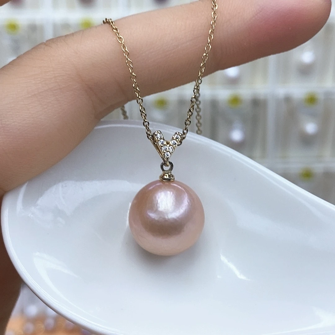 合金淡水珍珠项链