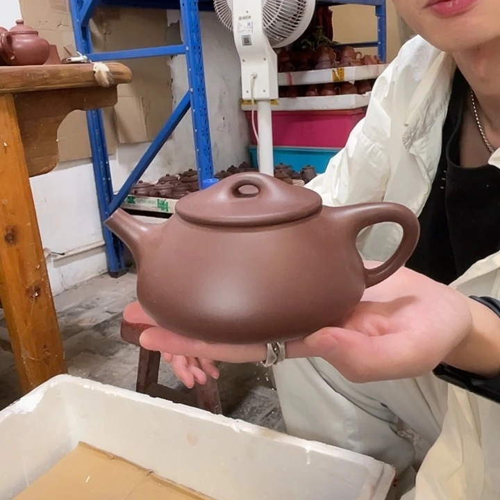 茶壶紫砂紫泥景舟石瓢