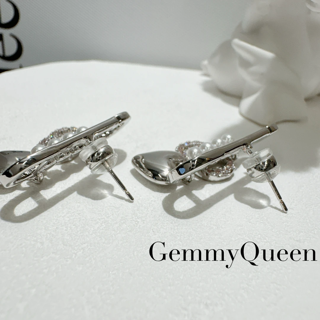 铜合金合成锆石耳饰 GemmyQueen 高定耳环GQ01190