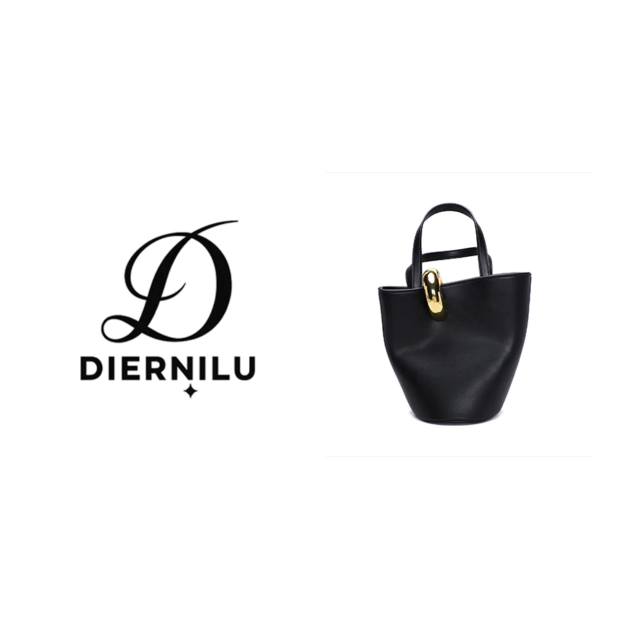 【晚晚高定】高级感经典气质手提异形水桶包（E698）