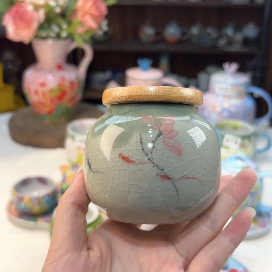 景德镇手绘高温釉下彩陶瓷茶具