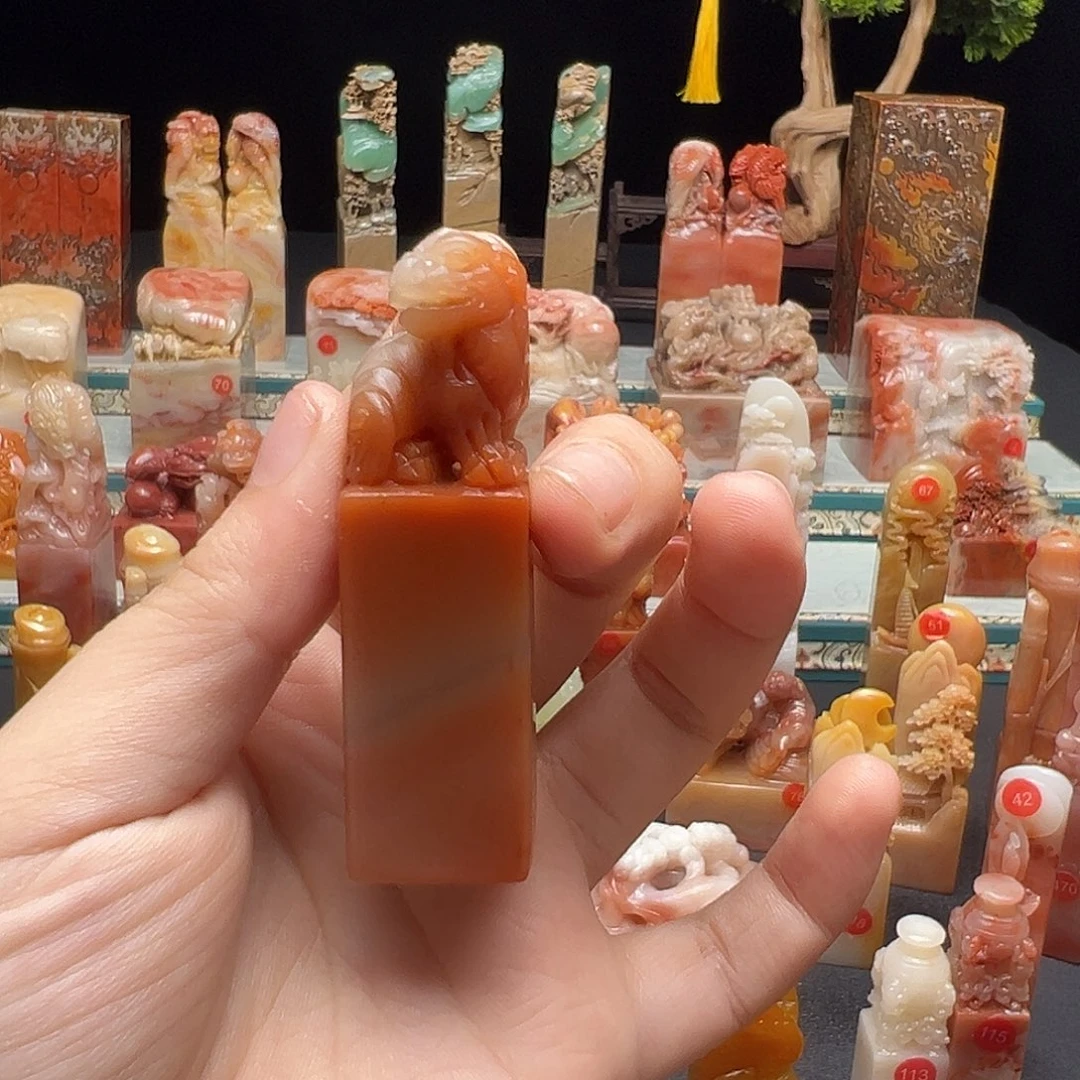 淘***淘寿山石印石手工制作