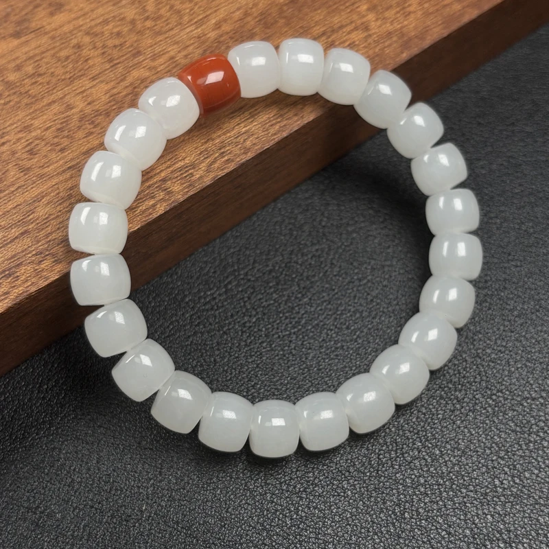 【非遗珍宝】和田玉手串 约9*7mm（多样性发其一）