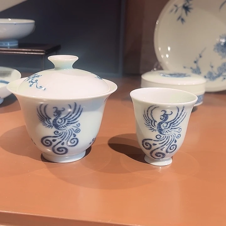 瓷片易修龙凤套组柴窑