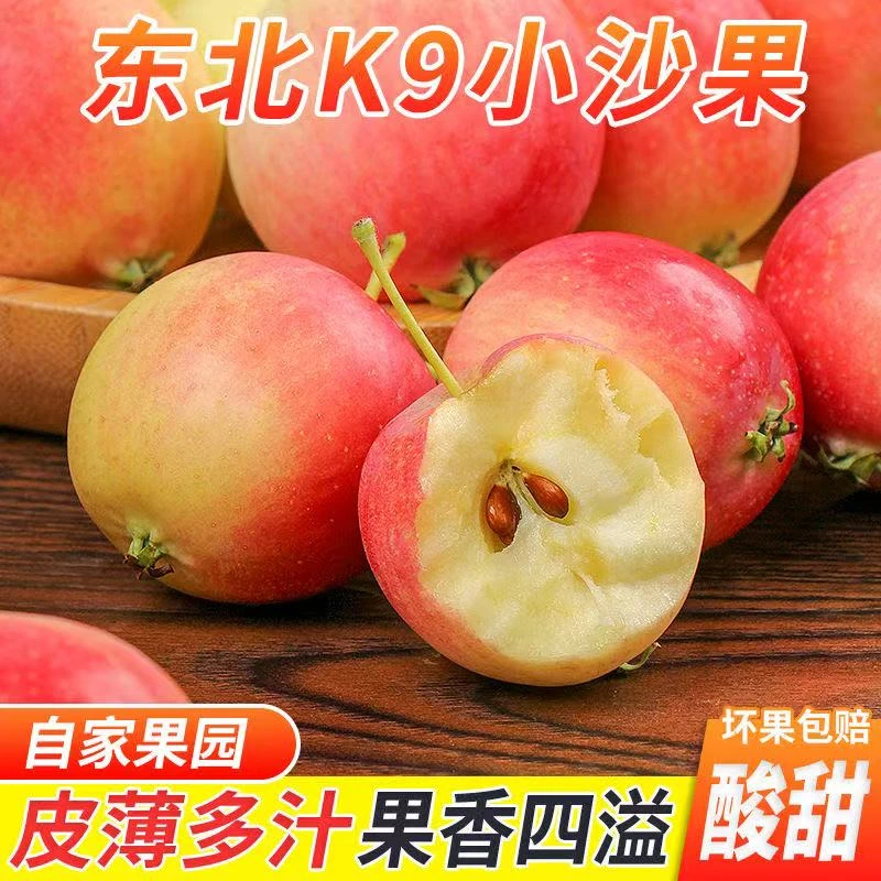 正宗东北K9沙果小苹果应季水果 包邮