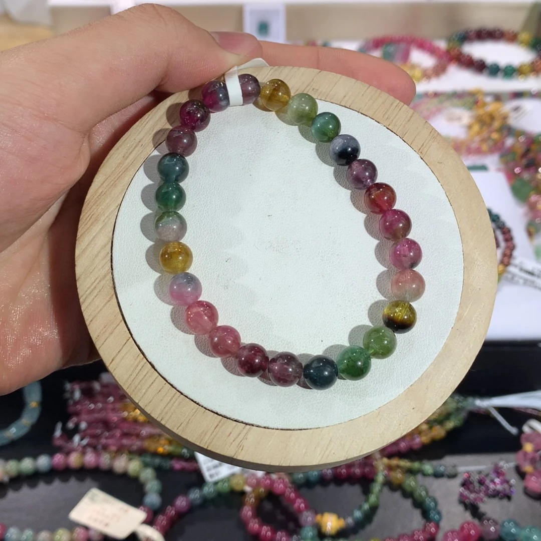 未镶嵌珠宝奇石碧玺手串