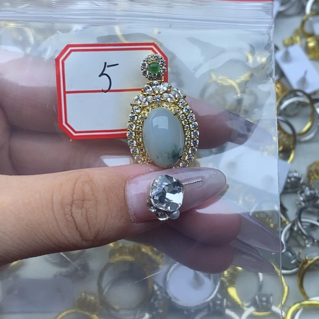 翡翠戒指合金翡翠首饰