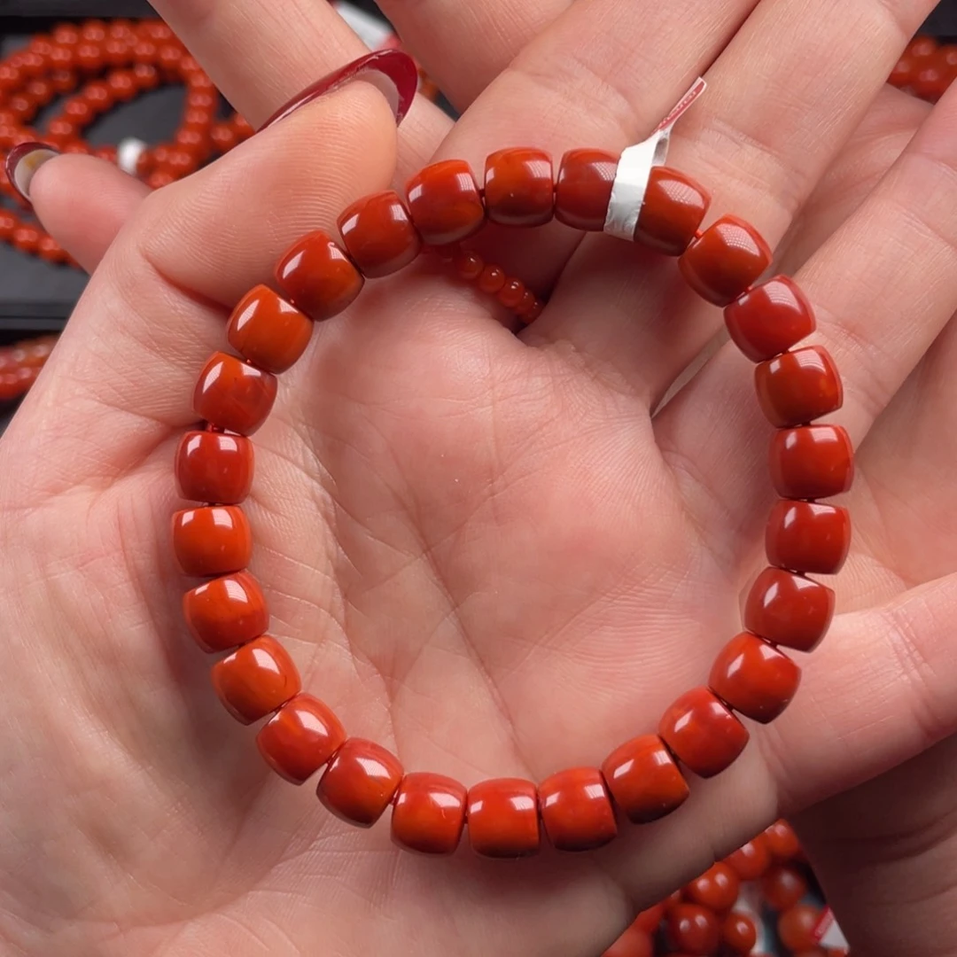 南红玛瑙手链未镶嵌小**.妞8