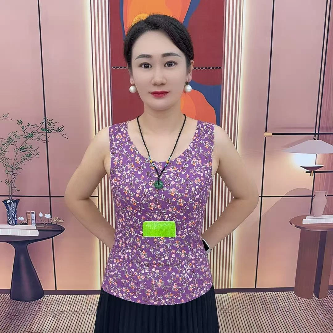 (送暖宝宝)秋冬德绒印花防护保暖背心