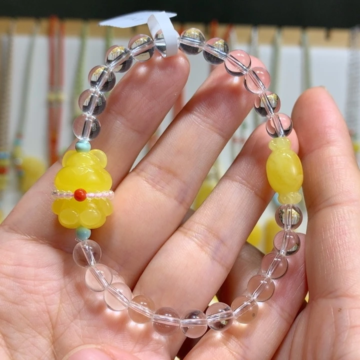 蜜蜡未镶嵌裸石6.5mm