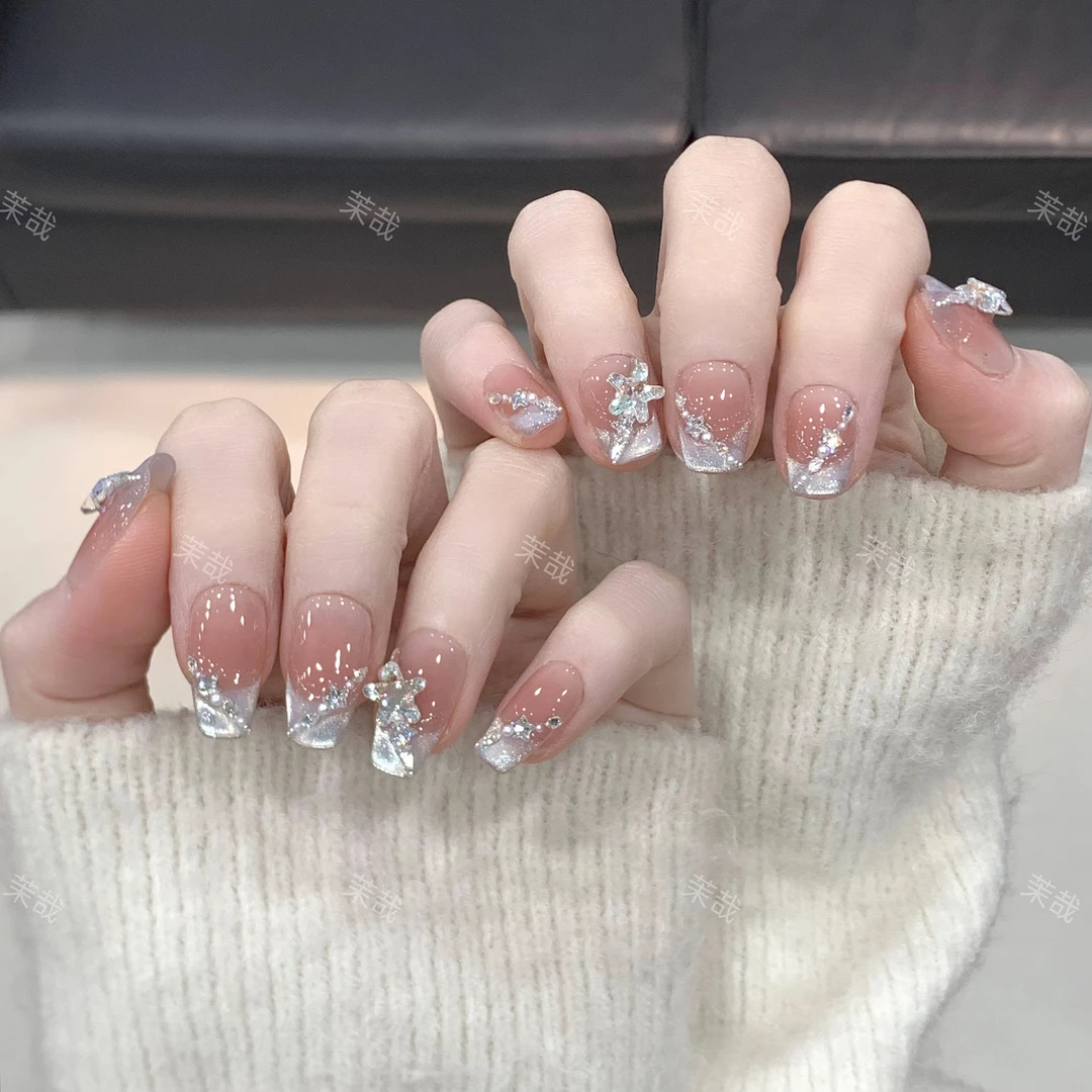 茉哉瑞瑞【海瑟薇】纯手工定制美甲拆卸穿戴甲A3568