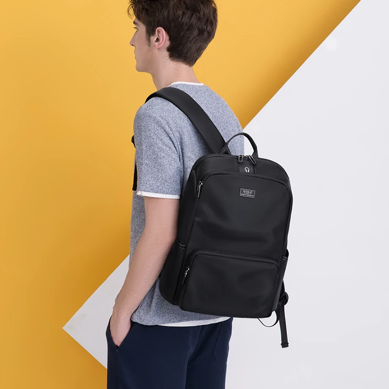 GOLF/高尔夫男士双肩包商务休闲大容量14寸电脑包短途出差旅行包