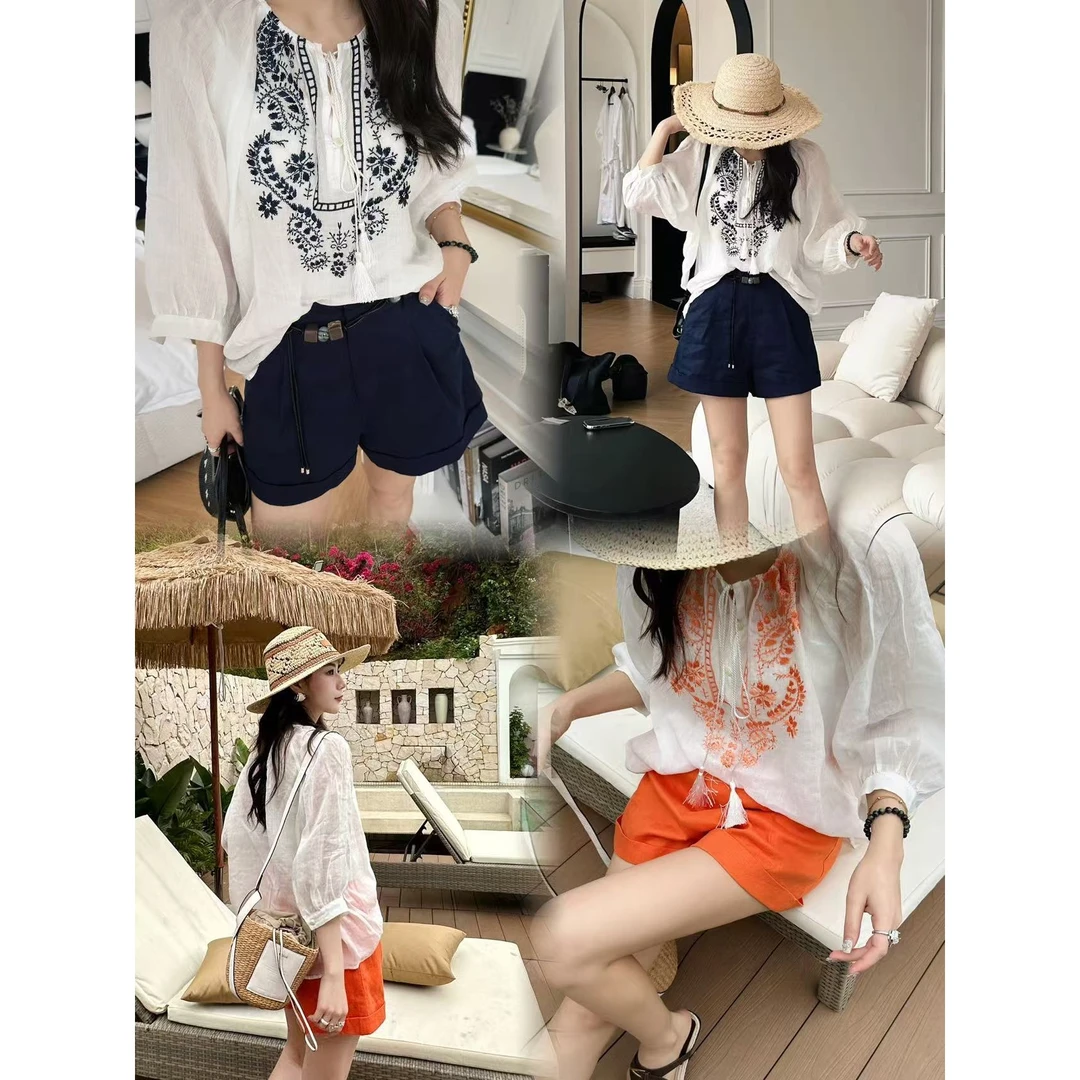 【ZHEN】92592 2025新款衬衫显瘦时尚百搭设计师轻奢款