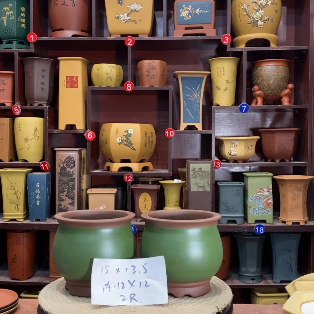 紫砂艺术紫砂花盆