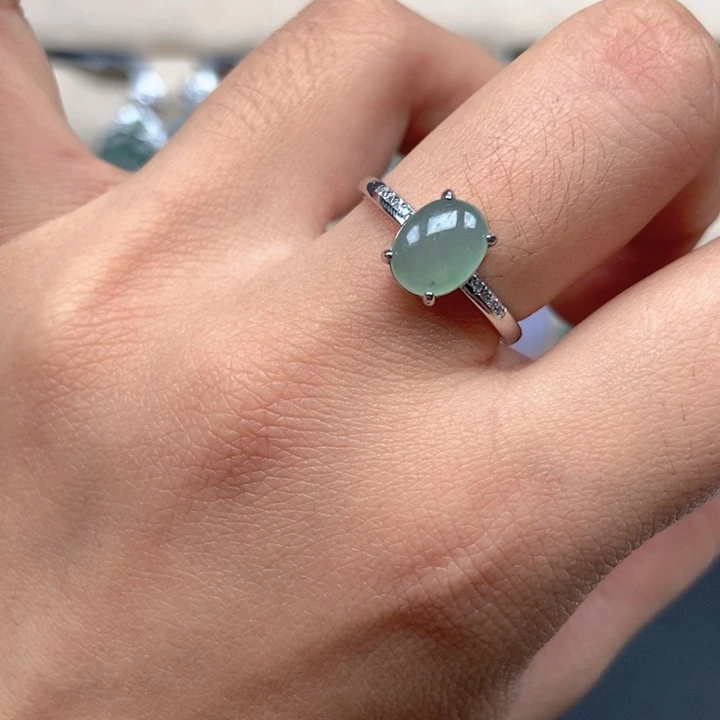 雨***痕翡翠未镶嵌戒指戒指