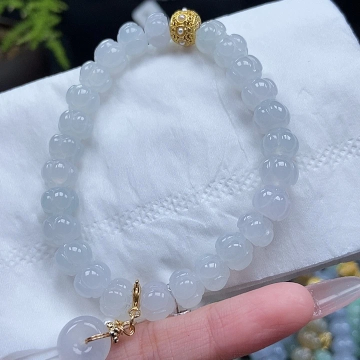 翡翠挂件未镶嵌仲**庄珠链