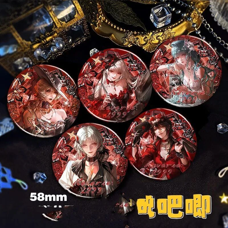 无期迷途猫眼联动恩菲尔蓝鹫杜若可可莉克黛伦58mm彩虹镭射吧唧