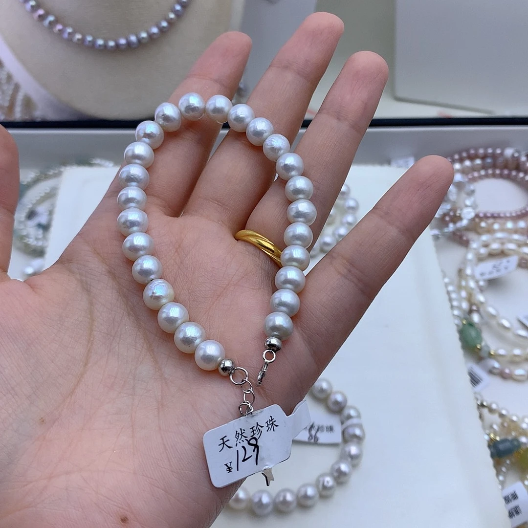路***娘合金淡水珍珠手绳