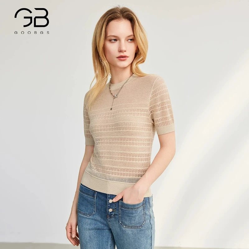 【谷邦L+】谷邦GOOBGS 短袖针织衫 G5132103-6