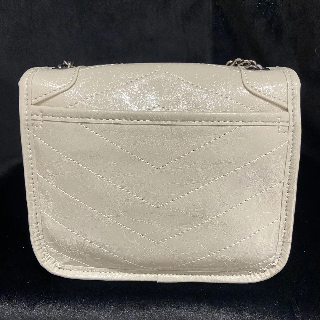 COCO DICV2025新款高端定制时尚女包 迷你邮差 白色18cm