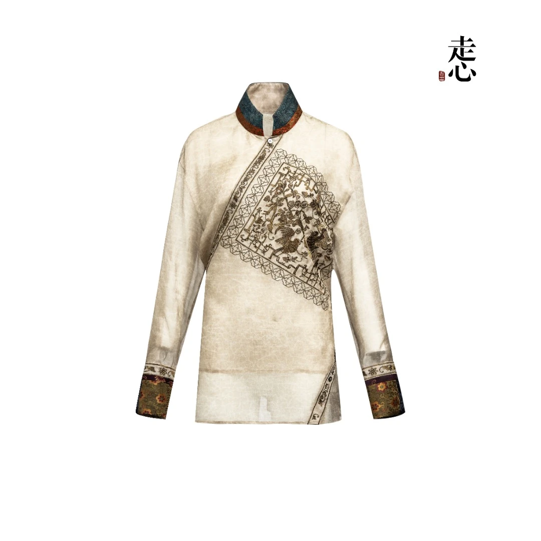 【香云走心】金漆潮雕系列  衬衫开衫25Z15301