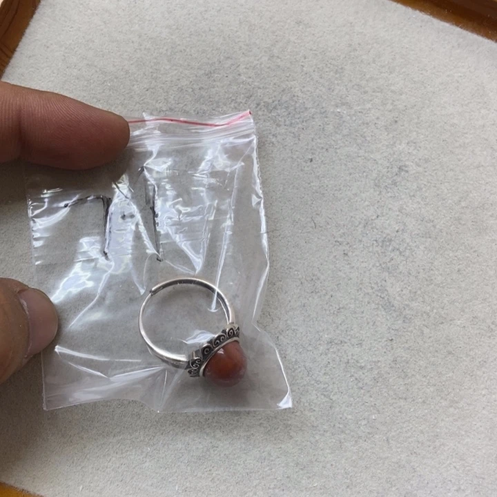 蜜蜡未镶嵌裸石戒指