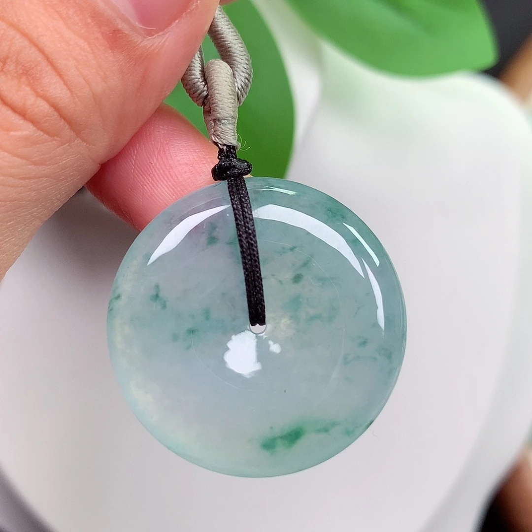颈饰未镶嵌翡翠平安扣 29x5.8mm