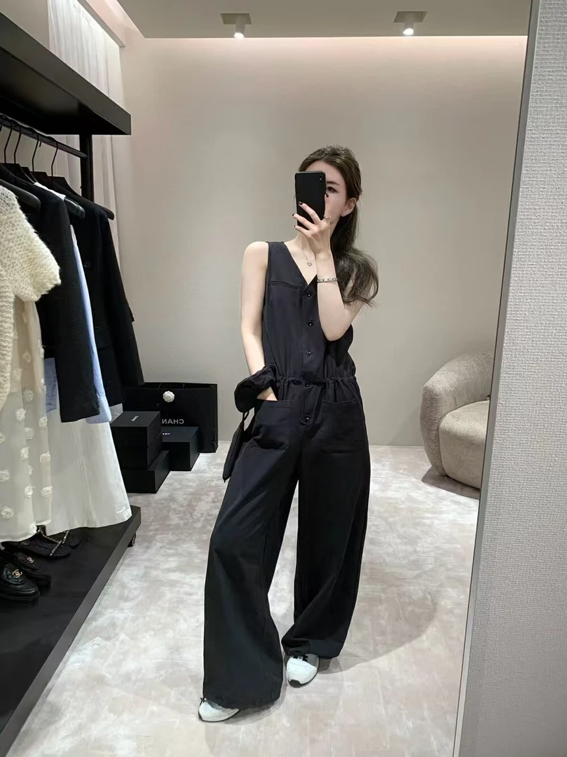 WHMT（8588#库）超韩显瘦气质休闲连体裤（裙长135）配包和头花kc