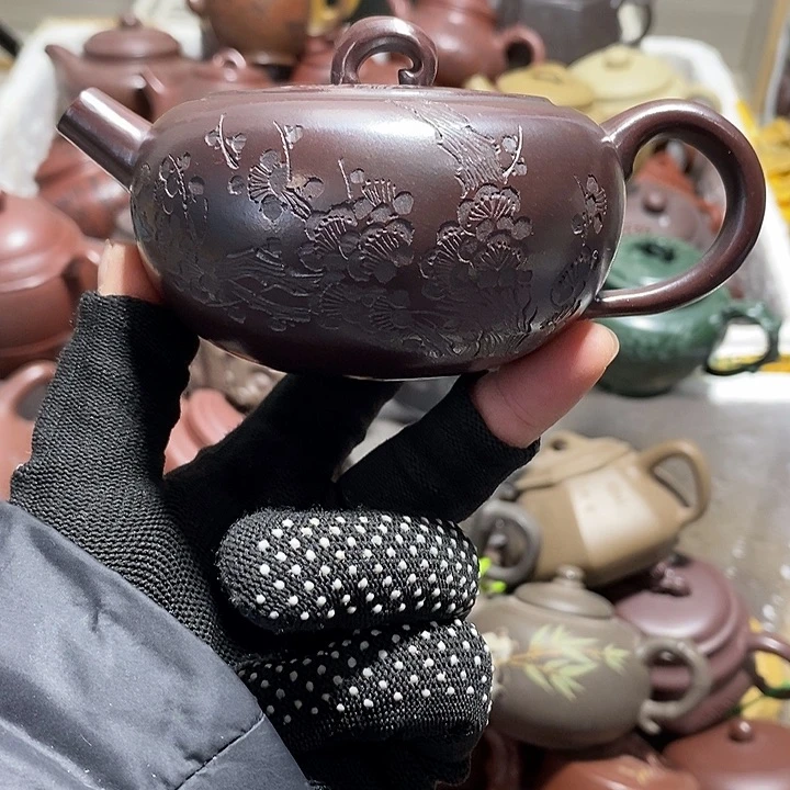 紫砂茶壶微瑕微笑