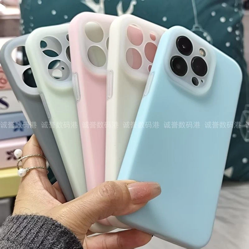 适用苹果16/15果冻promax液态硅胶iPhone14手机壳立体13/12简约17