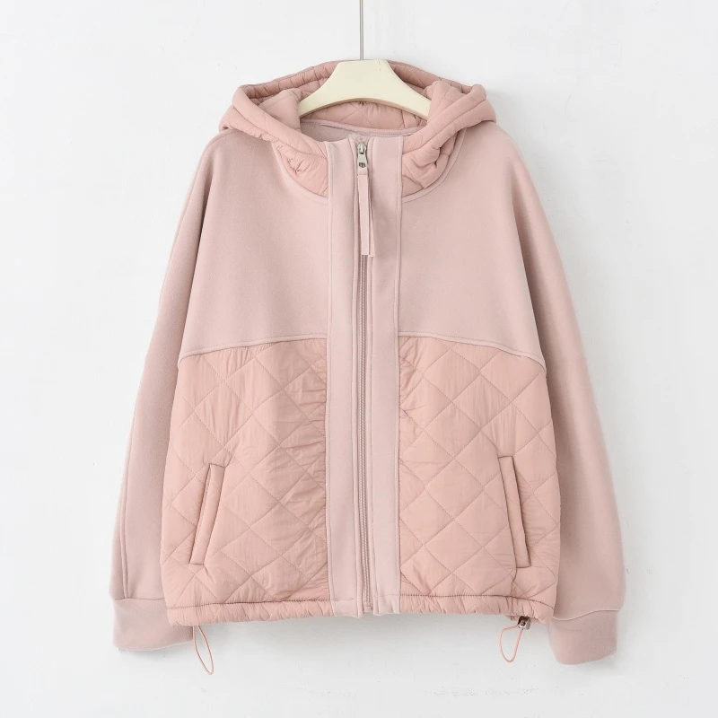 「秋冬守护」2024加绒新款女装冬装爆款百搭连帽外套K-K950