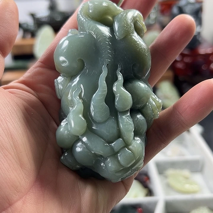 和田玉未镶嵌摆件