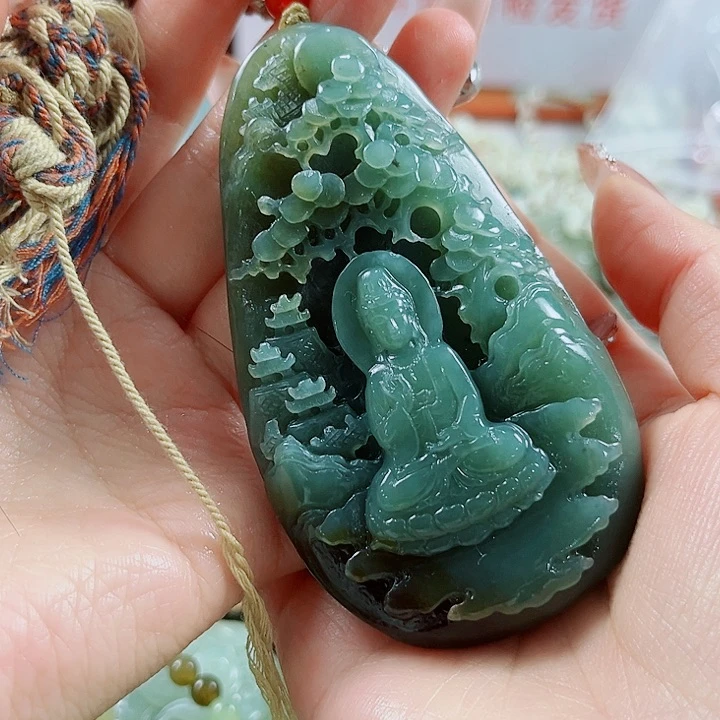 和田玉未镶嵌颈饰