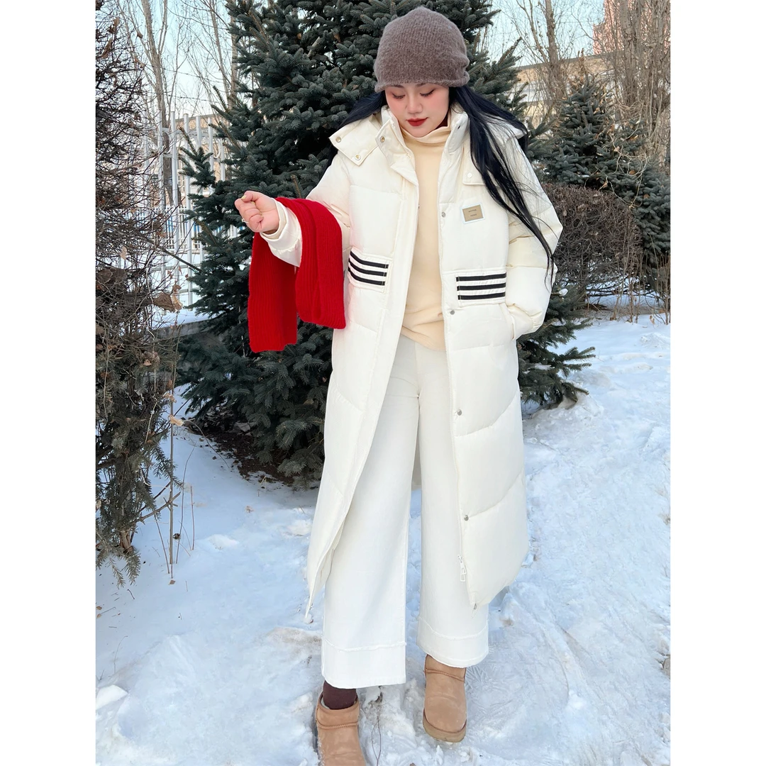 断码捡漏~白茶日记 / 快速出门公式长款棉服12043花契200斤胖mm