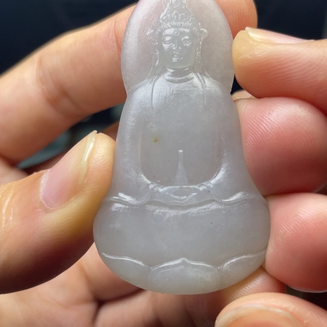 定制翡翠未镶嵌素衣观音