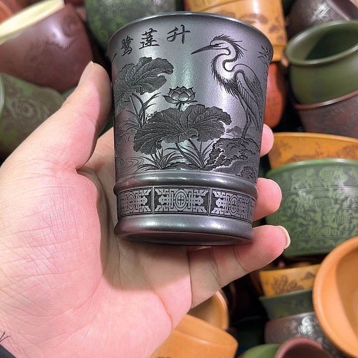 茶杯紫砂全手工紫砂主人杯