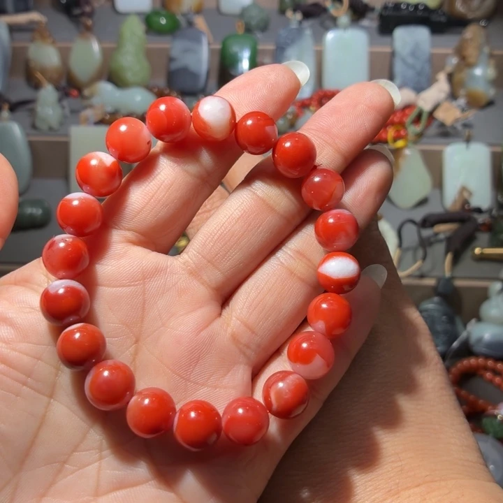 南红玛瑙未镶嵌颈饰