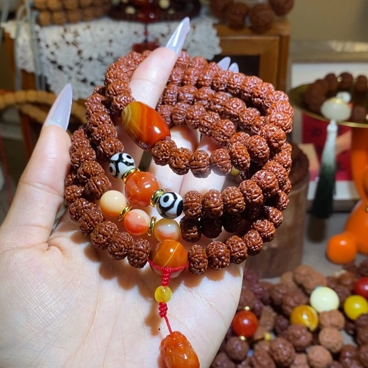 金刚菩提手串106玉华树王108颗满肉原创