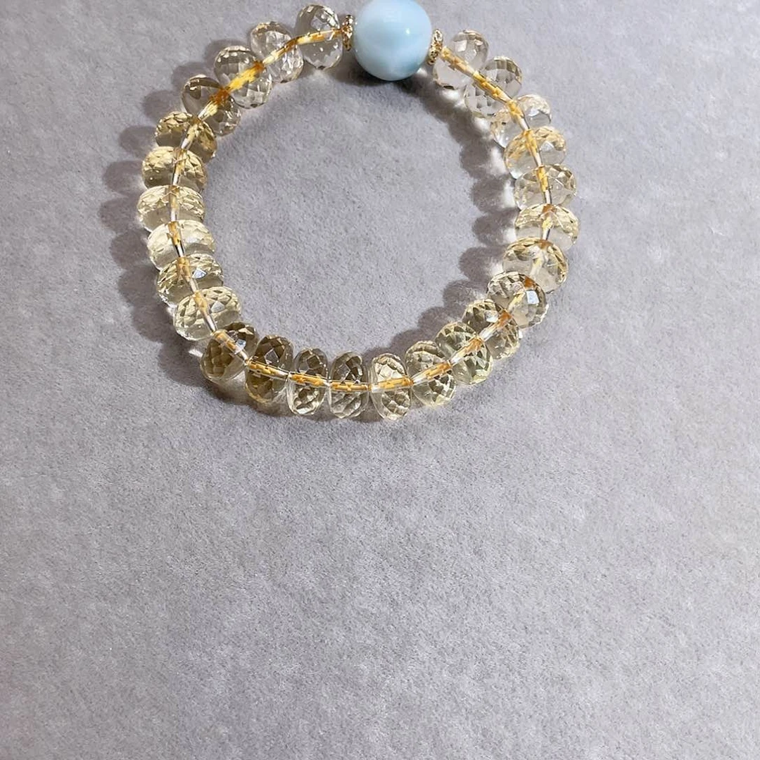 水晶手链未镶嵌黄水晶