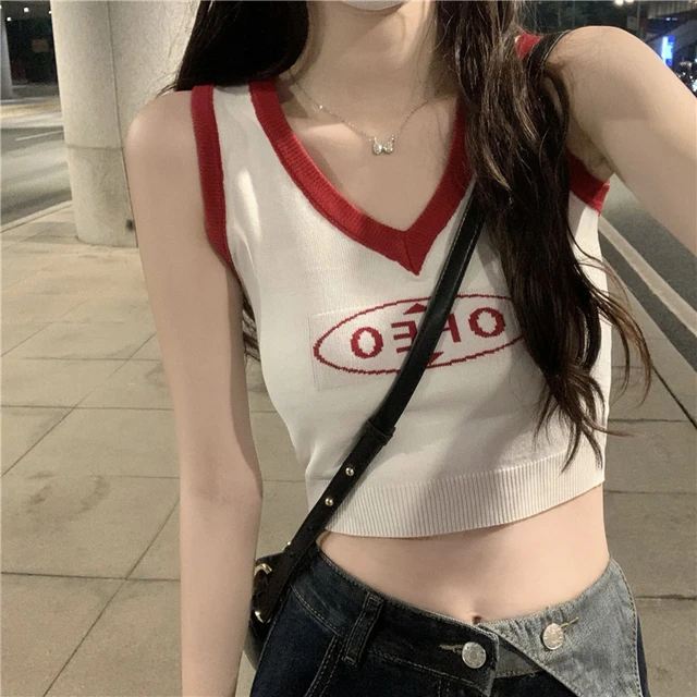 美式辣妹针织小吊带女夏季2025新款运动背心内搭外穿短款露脐上衣