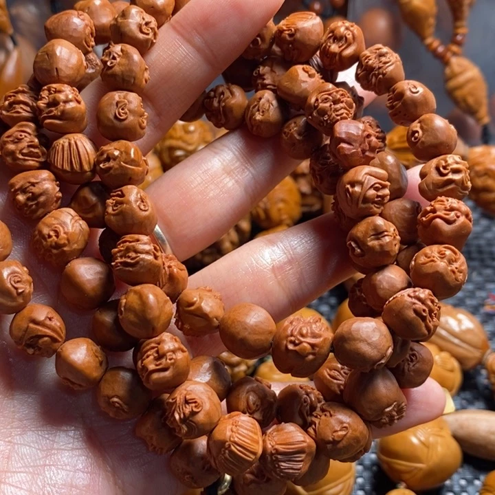 橄榄核吊坠桃单108罗汉