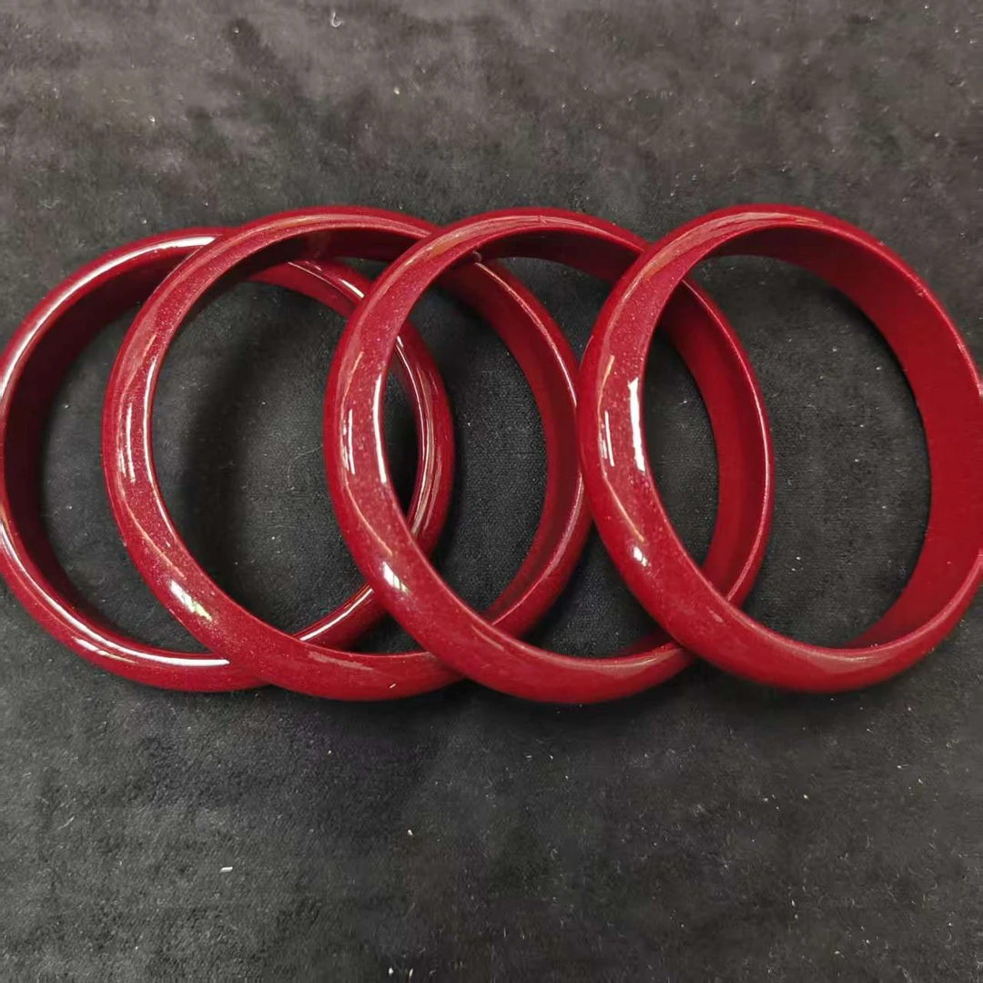 含辰砂工艺品紫金砂正圈手镯*（多样性发一件）