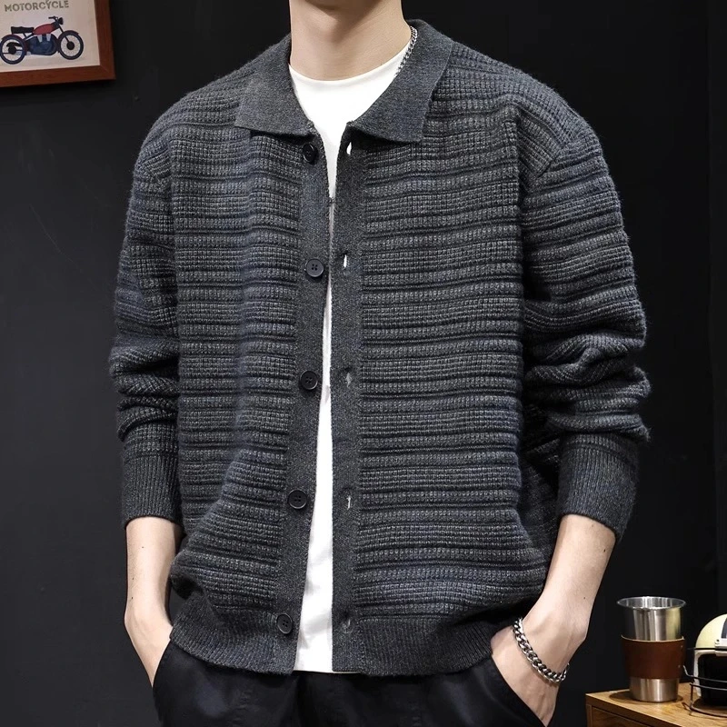 Cebrodz开衫毛衣男衬衫外套春夏款男士加厚长袖大码2024新款休闲