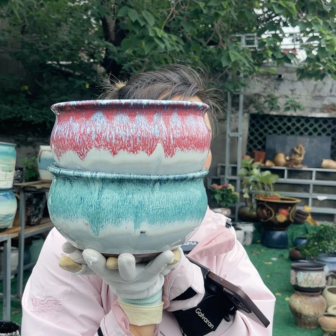 紫砂花盆王嫂花盆0612-5388高12口21