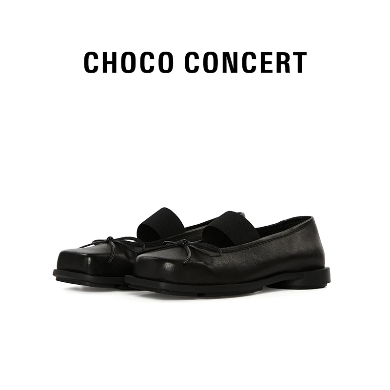 CHOCO CONCERT设计春夏季新款方头百搭轻奢芭蕾舞鞋玛丽珍女鞋