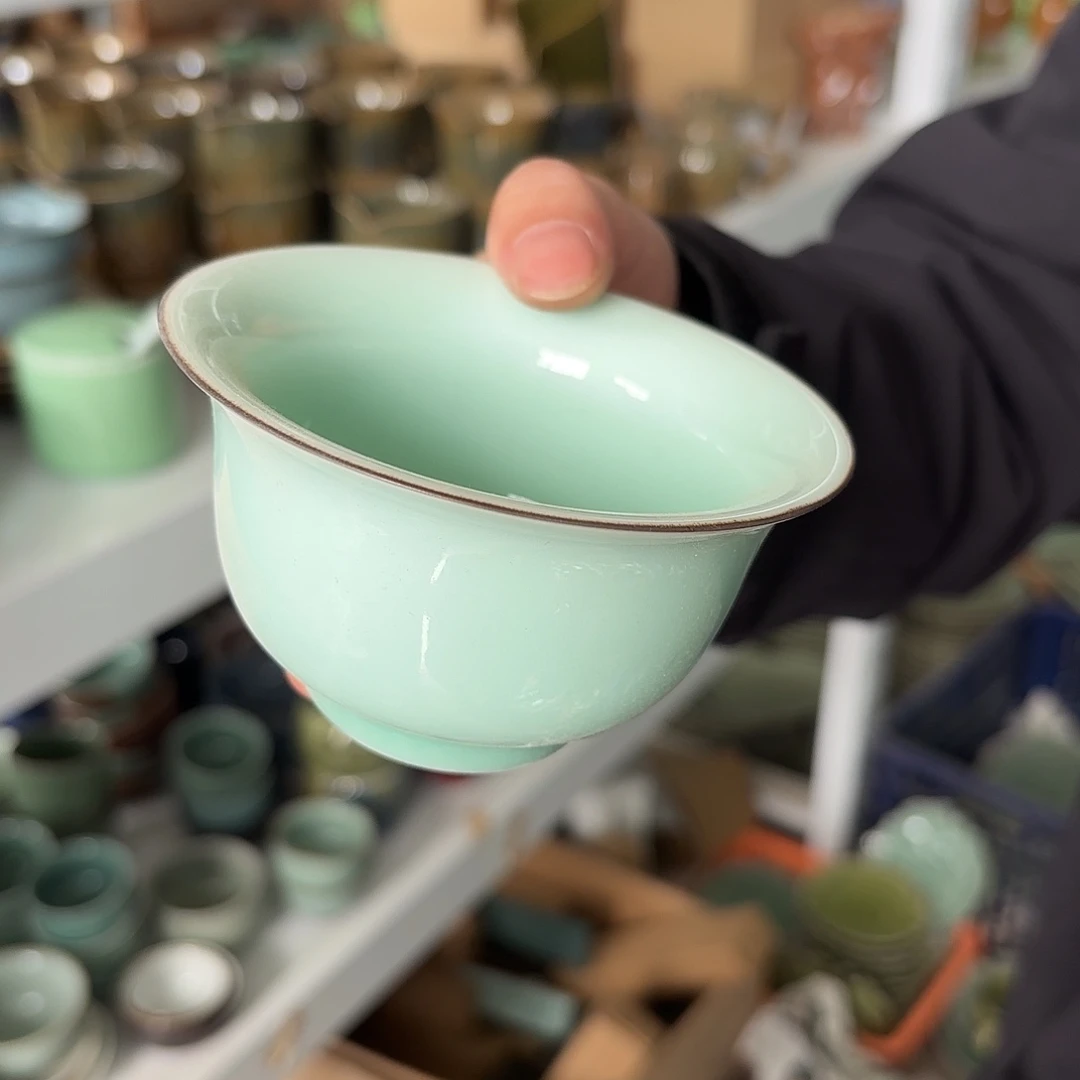 龙泉云间青瓷小米茶器
