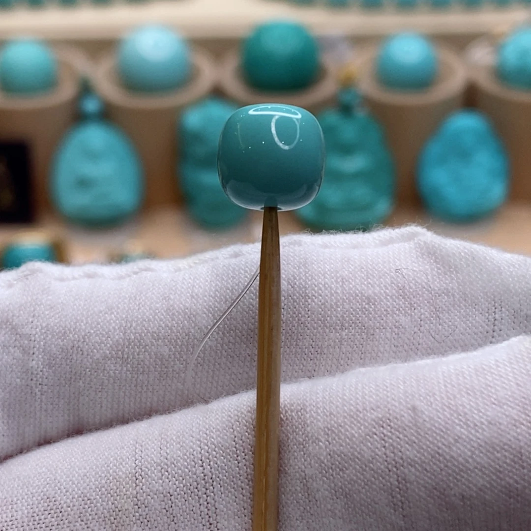 绿松石未镶嵌珠宝奇石9.5mm