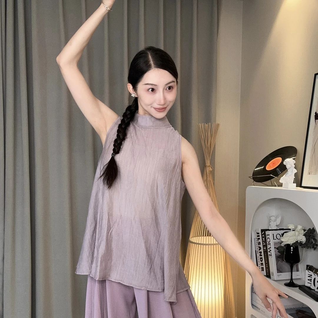 （甜甜）现代练功服背心舞蹈练功服上衣瑜伽服