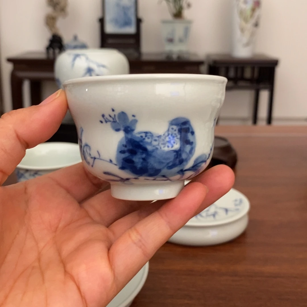 三***郎景德镇艺术文人雅器单杯